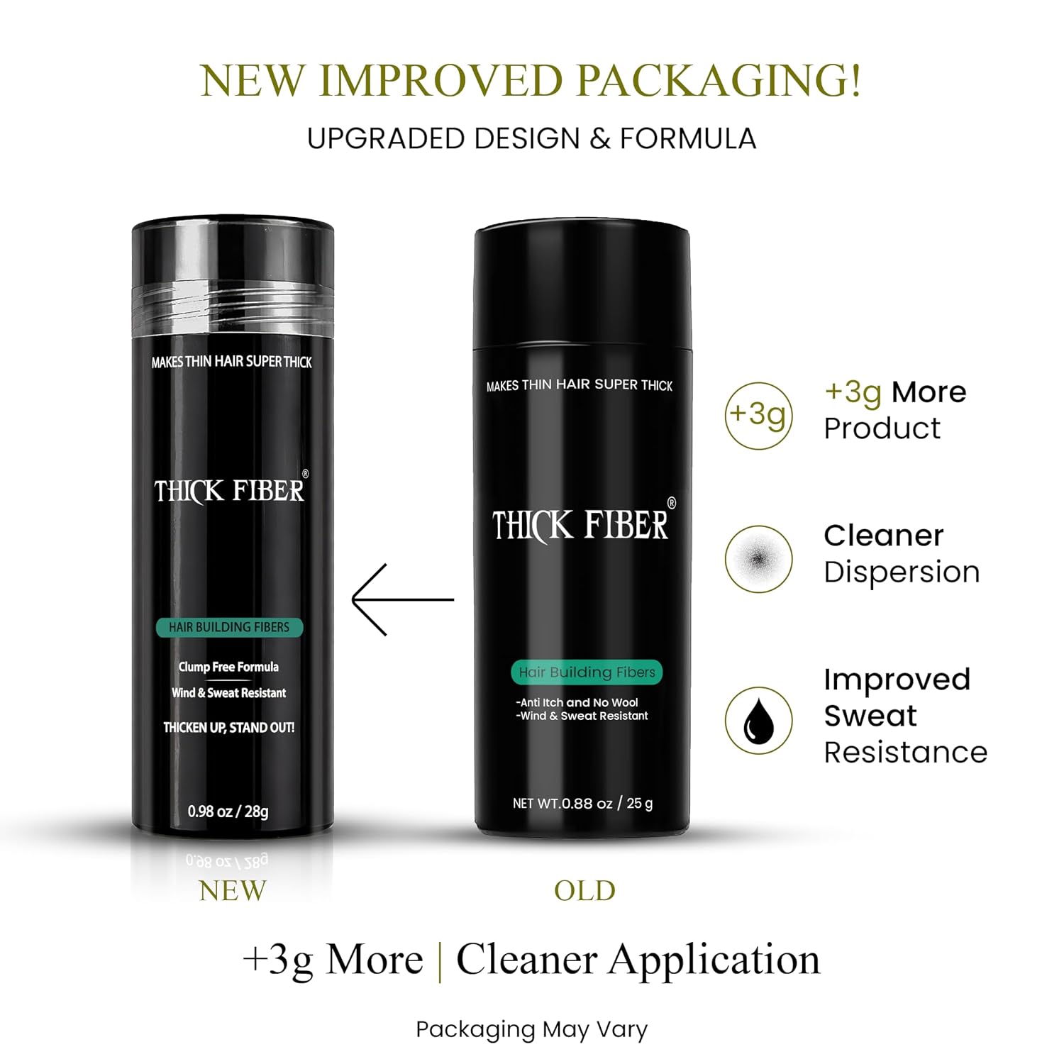 Thumbnail 1 de THICK FIBER Hair Building Fibers in Dark Brown (28g) — Concealer for Thinning Hair