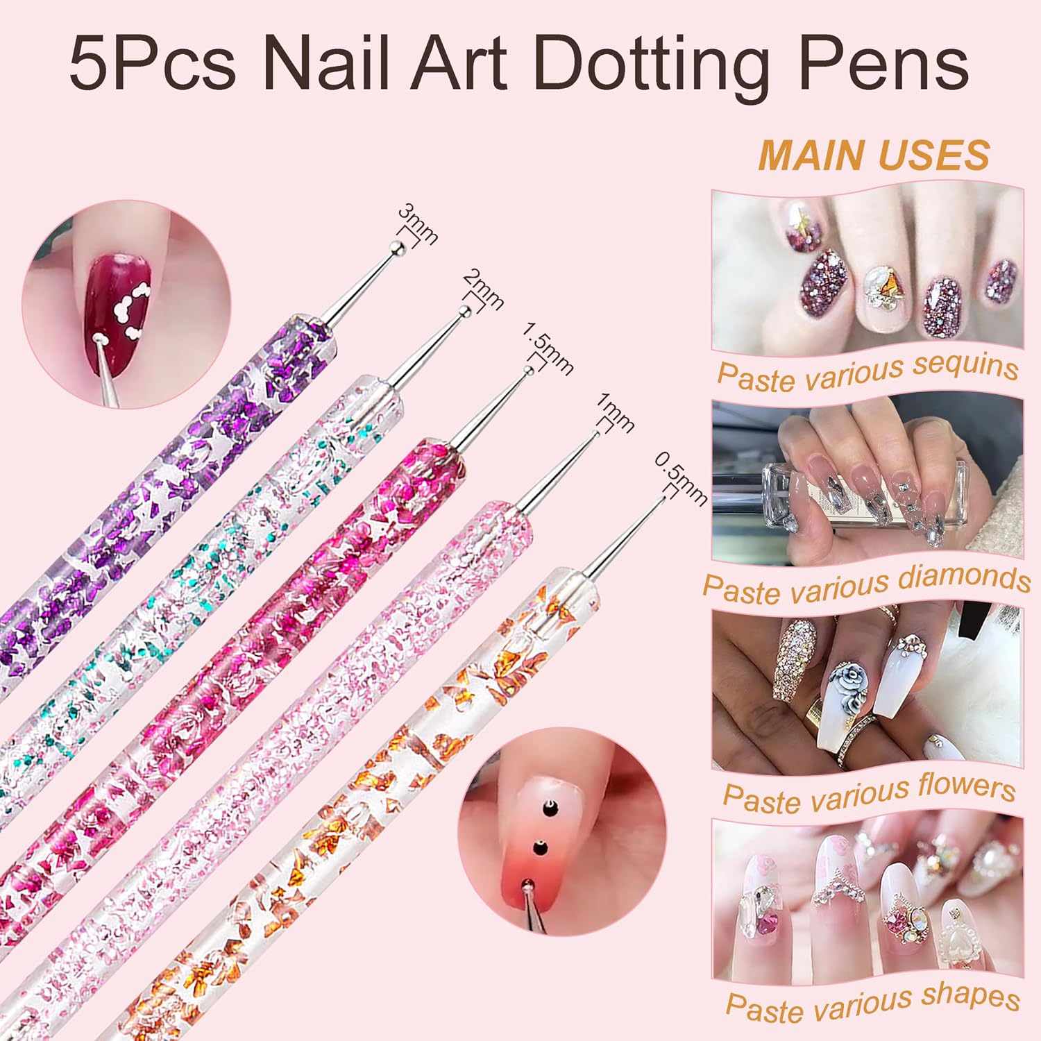 Detalle 2 de MYR Nail Art Brush Set, 34 Pieces