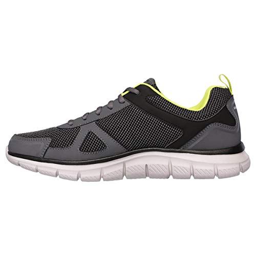 Detalle 2 de Skechers TRACK BUCOLO Trainers for Men – Charcoal/Lime, 7 UK (41 EU)