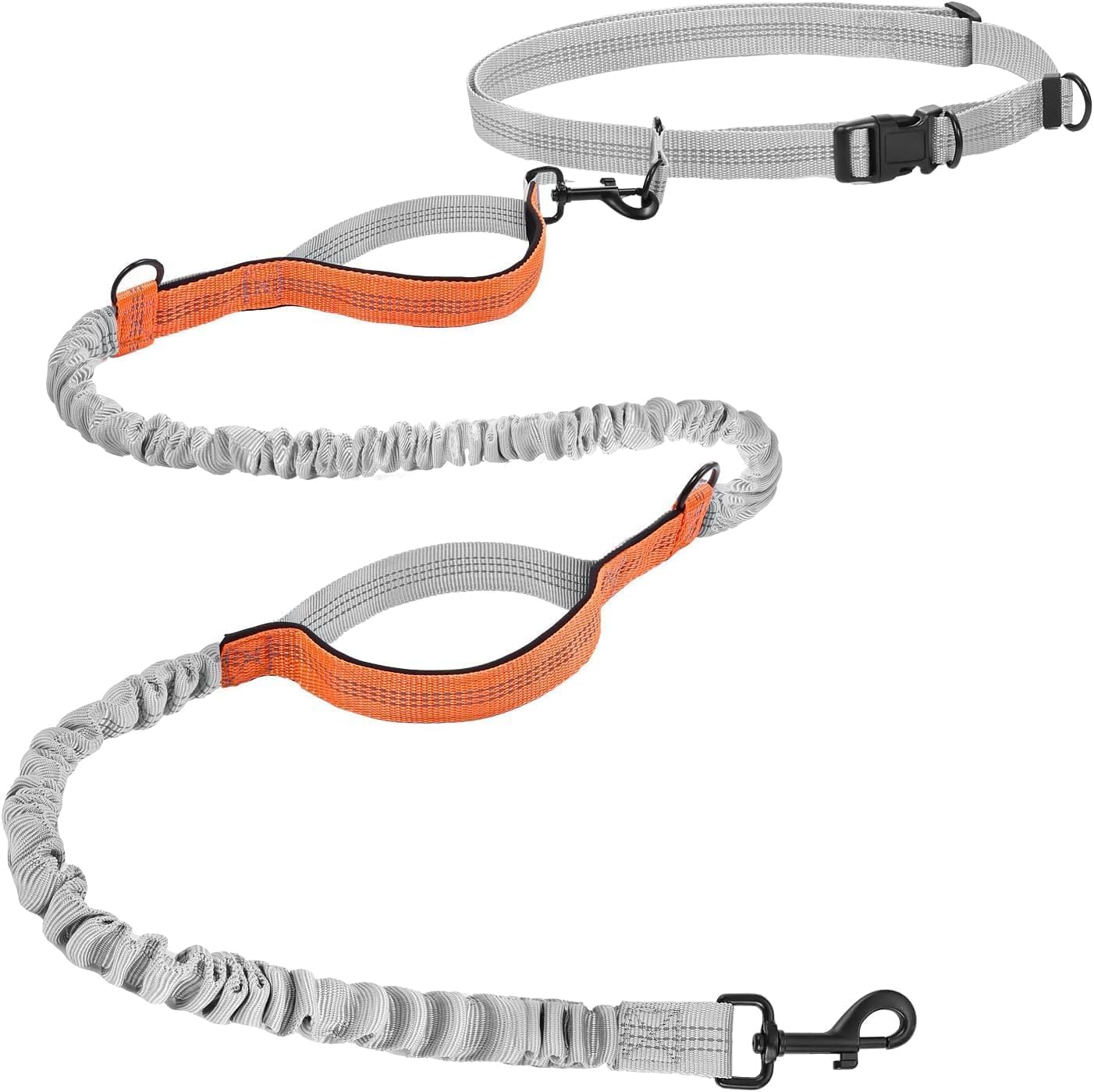Detalle de Hurluksi Hand Free Dog Waist Lead with Retractable Bungee ๐