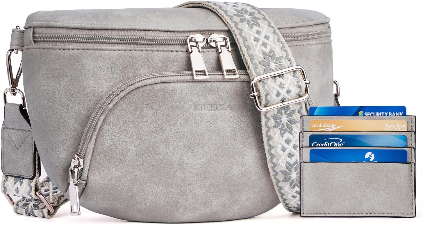 Thumbnail 2 de MUIIKOLA kleine Umhängetasche für Damen – Crossbody/Bauchtasche mit RFID-Kartenetui