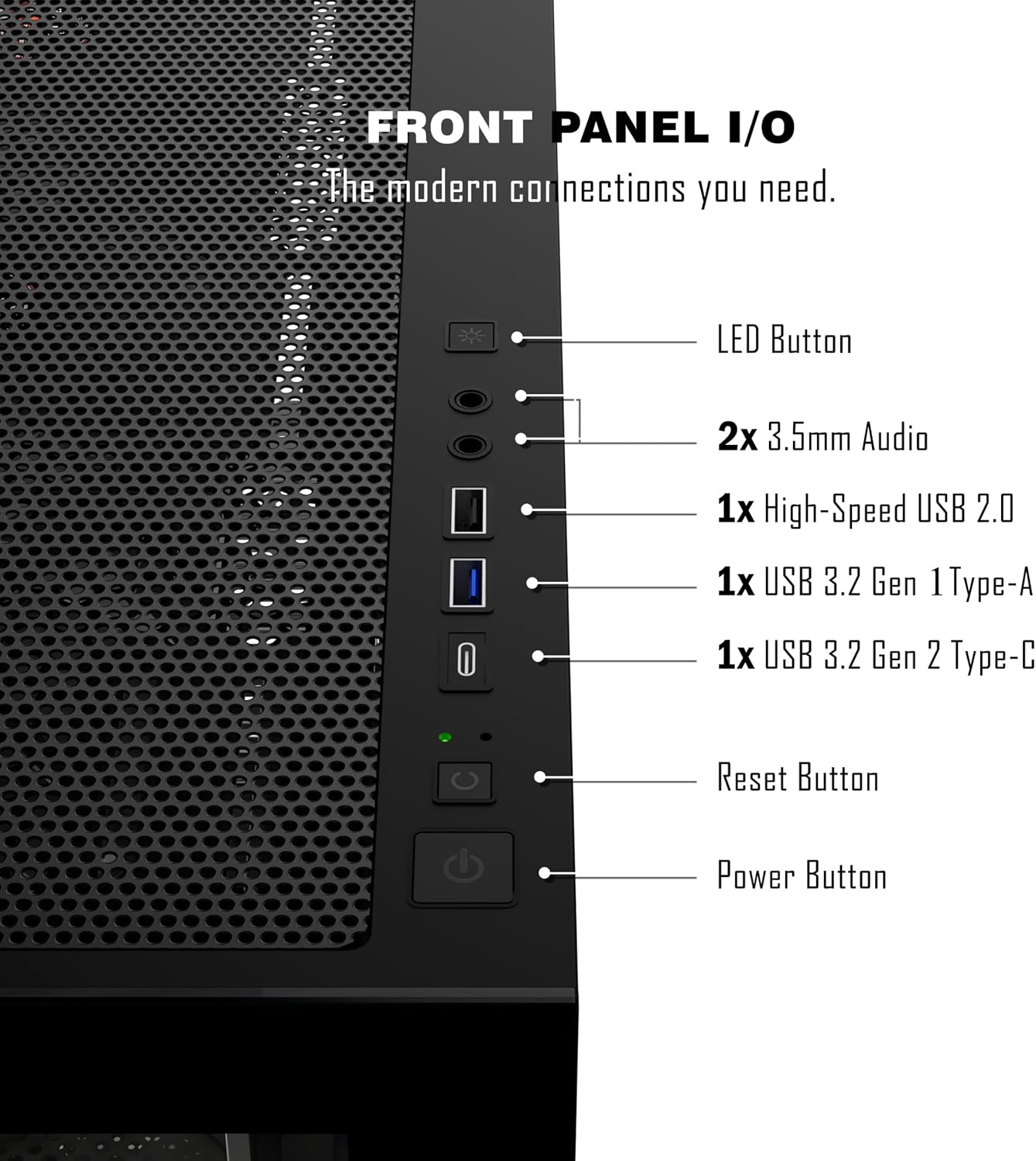Thumbnail 3 de PCZZOI ATX Mid Tower Case with 4 Pre-Installed Fans and 270° Glass Display