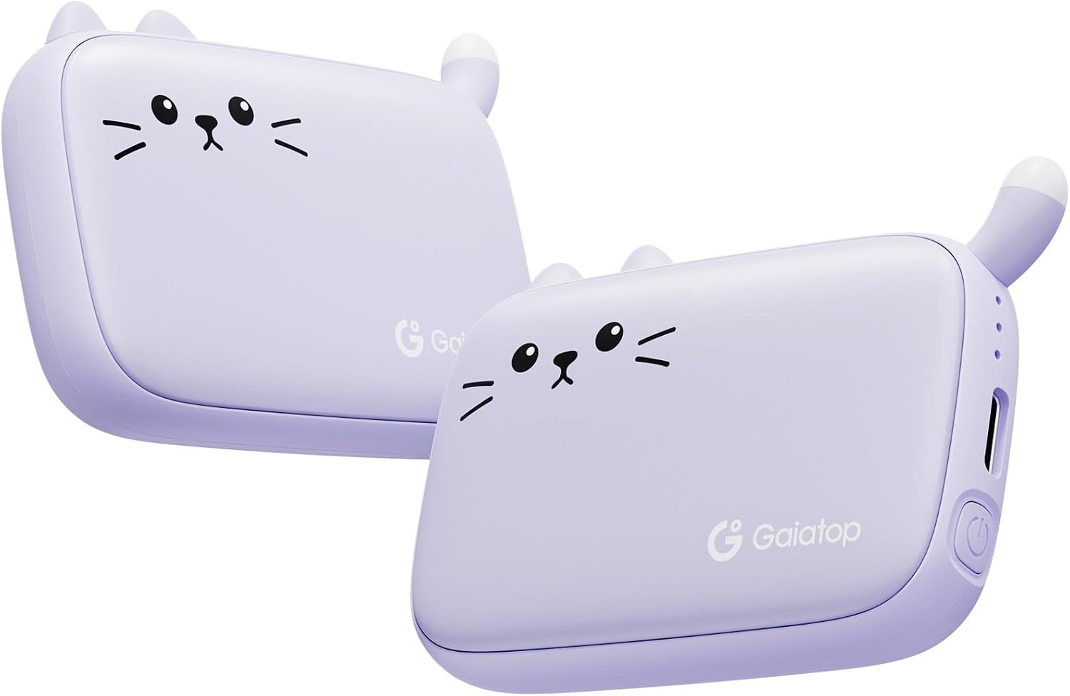 Detalle de Gaiatop HW-10 Rechargeable Hand Warmers, 2-Pack, 3 Heat Levels
