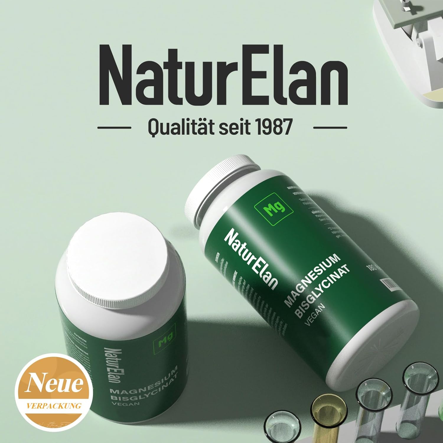 Thumbnail 6 de Magnesium Bisglycinat 300 mg Tagesdosis — 180 vegane Kapseln 💊