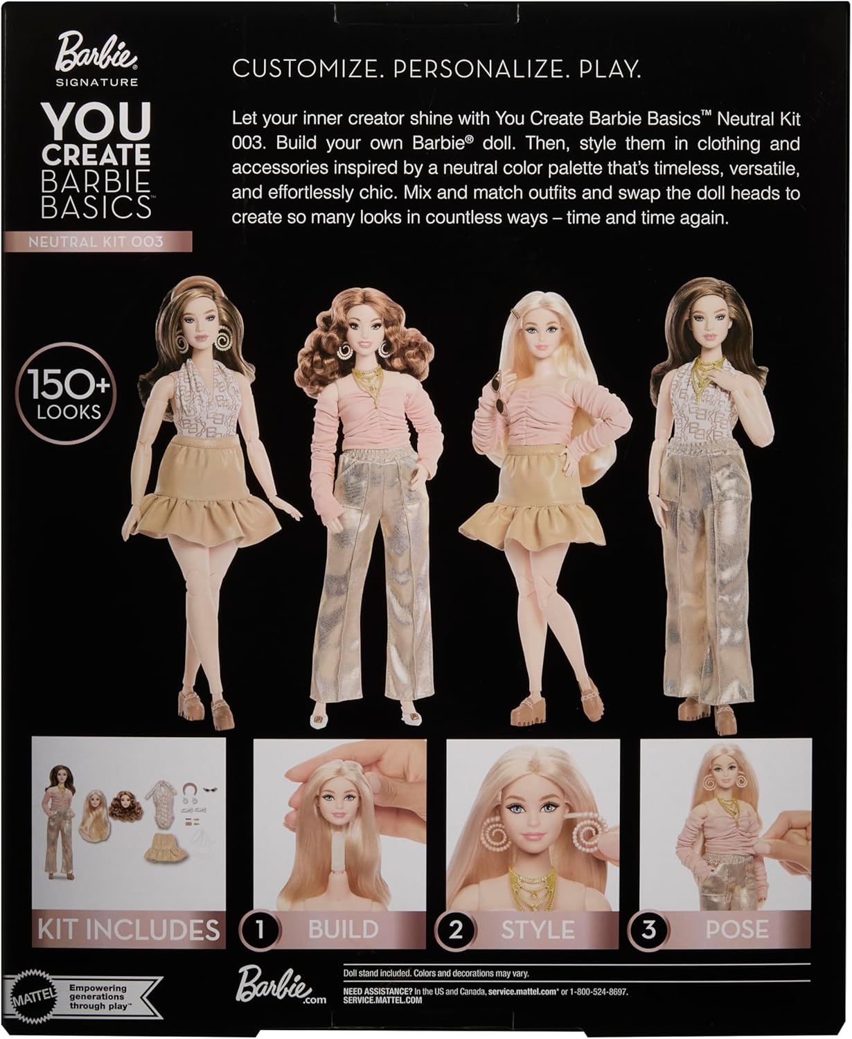 Thumbnail 5 de Barbie Basics You Create Neutral Kit 003 with Customisable Fashion Doll & Universal-fit Clothing