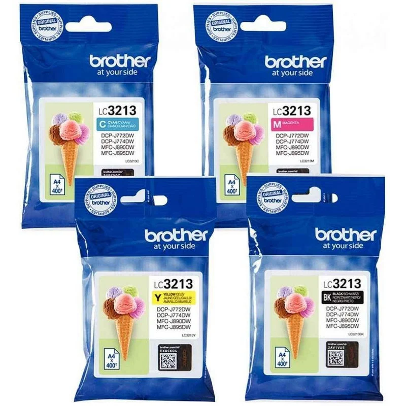 Detalle de Brother LC3213VAL Pack 4 cartuchos tinta c/m/a/k 🖨