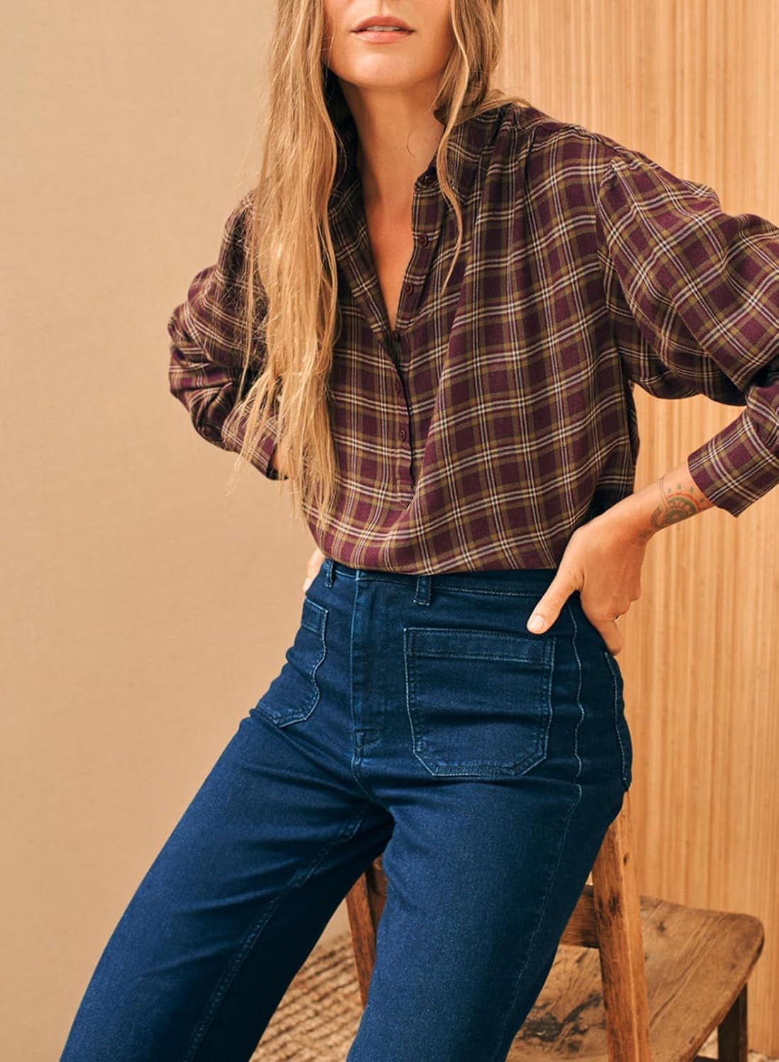 Detalle de Astylish Women's Jeans Cotton-Blend Denim