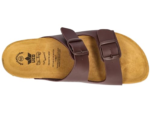 Detalle de Lico Mules Bioline Man pour homme, Marron 1 – Confort et élégance décontractée