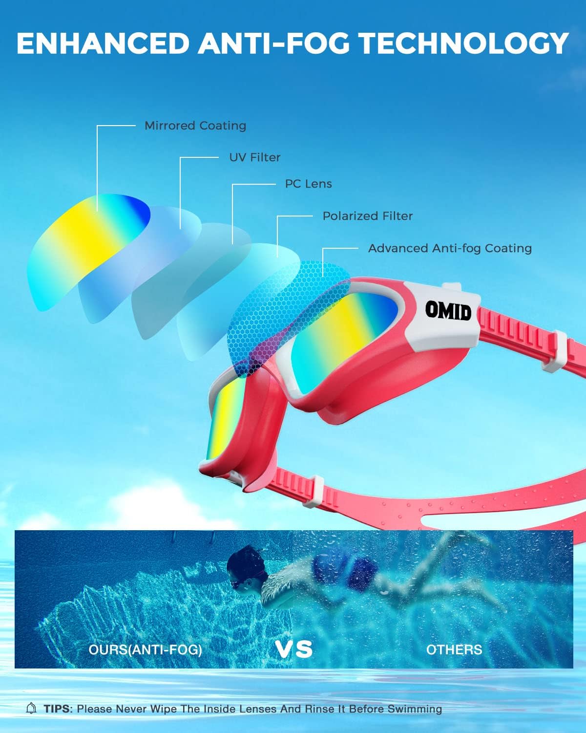 Thumbnail 3 de OMID P2mini Kids Swim Goggles