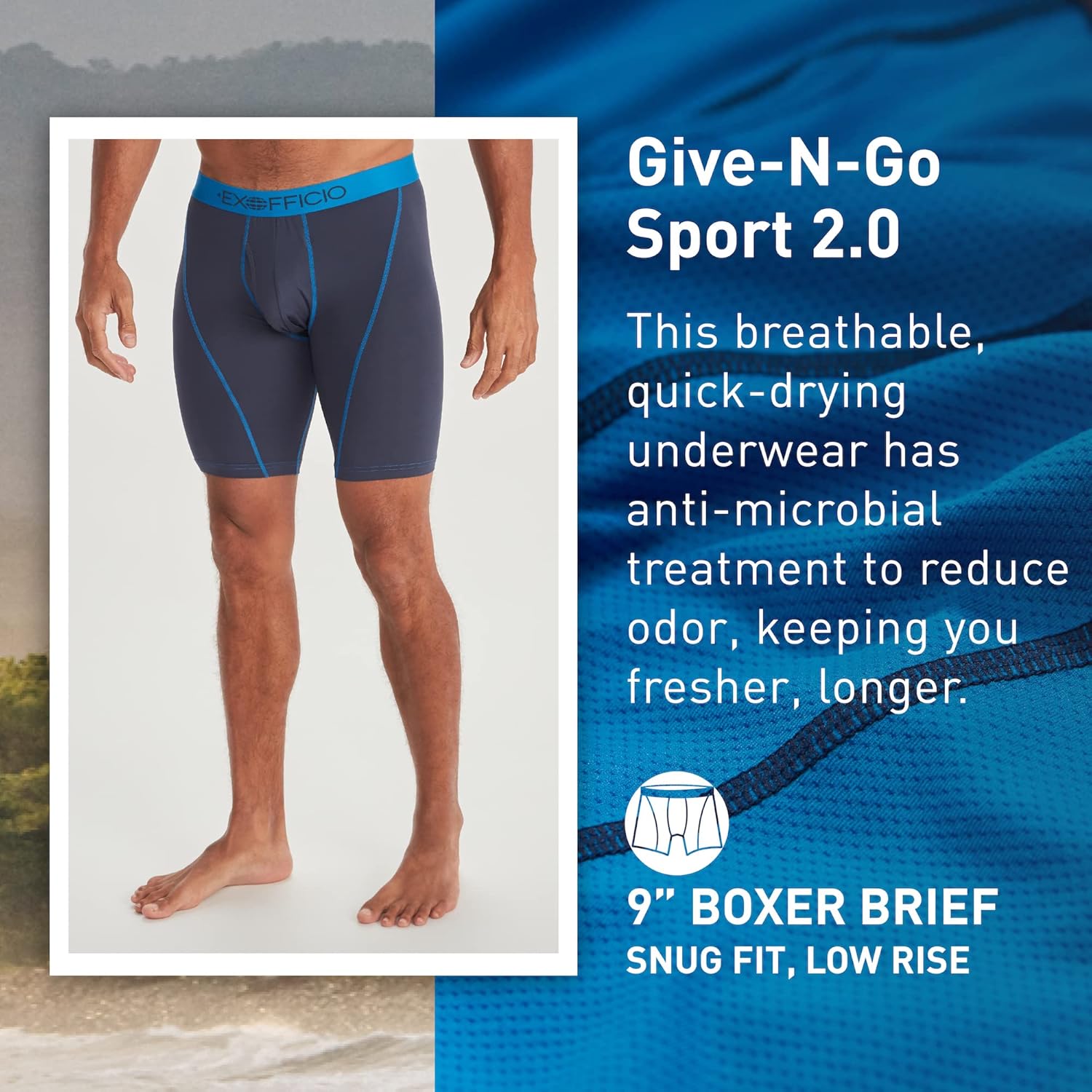 Detalle de ExOfficio Give-N-Go Sport 2.0 Boxer Brief 9