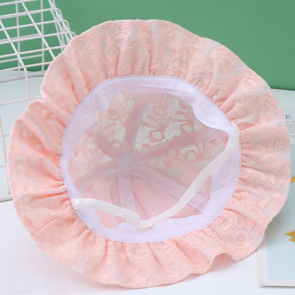 Thumbnail 4 de imKutie Baby Girl Sun Hat with Flower Lace Embroidery, UPF50+ Wide Brim Bucket Style
