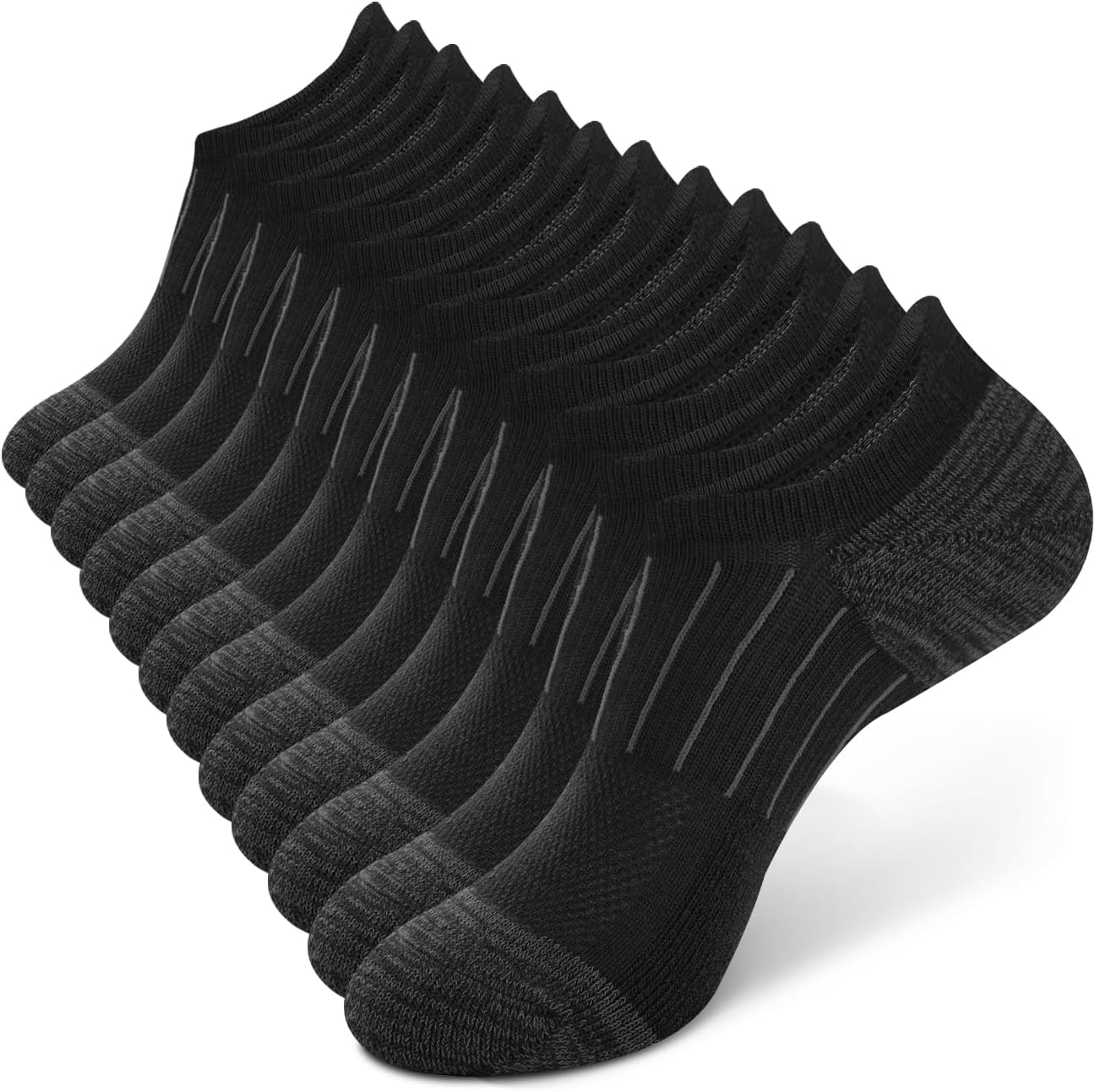 Detalle de BAMBOO COOL No Show Socks for Men – Low Cut Ankle with Non-Slip Grip