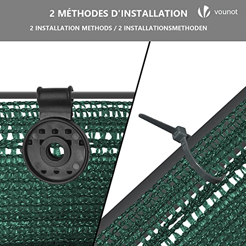 Thumbnail 4 de VOUNOT® Malla Sombreo y Ocultación 1×20m para jardín