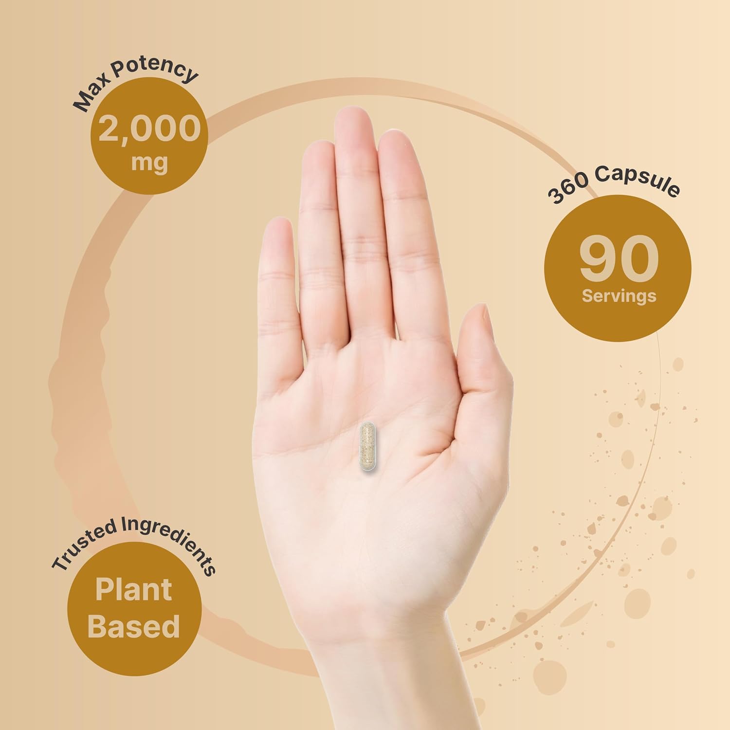 Detalle 2 de NatureBell Psyllium Husk Fiber Capsules 360 Capsules