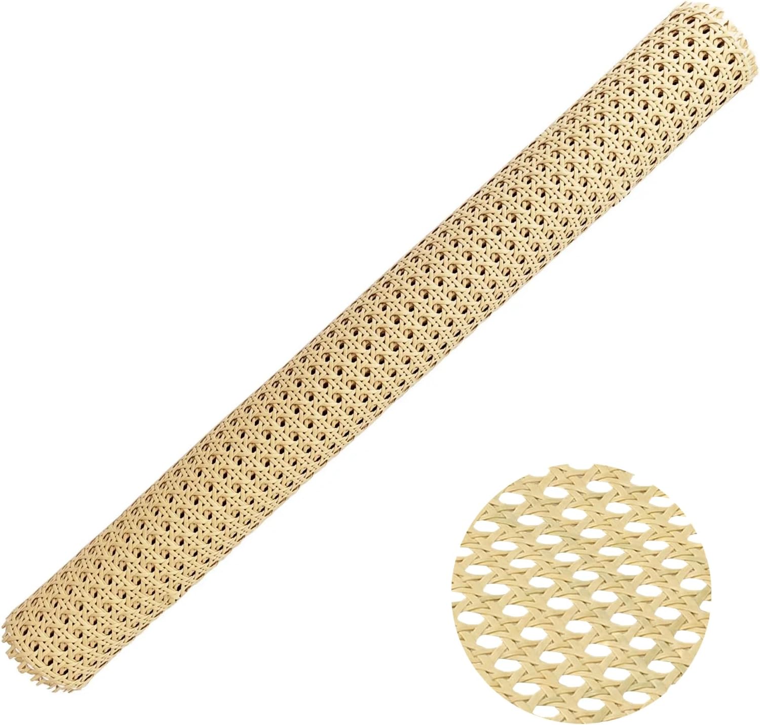 Detalle de Plastic cane webbing roll, 24 in wide