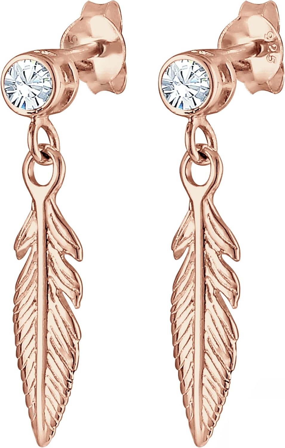 Thumbnail 3 de Elli Damen Ohrringe Feder Boho Kristalle