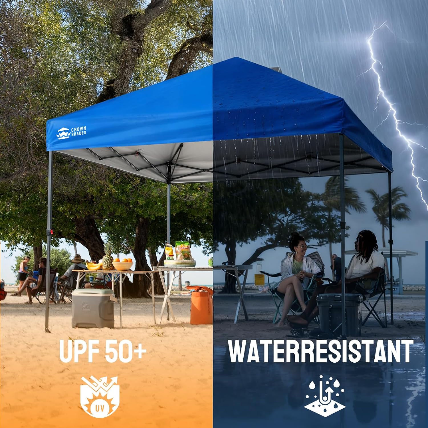 Thumbnail 6 de CROWN SHADES RS100C 10x10 Pop-Up Canopy with One-Push Lock and Carry Bag