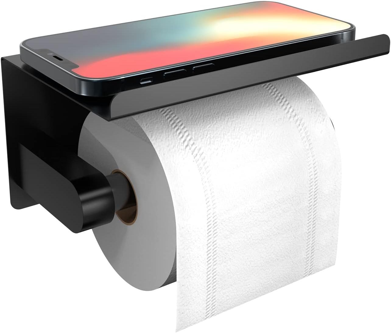 Detalle de Self Adhesive Toilet Paper Holder with Phone Shelf
