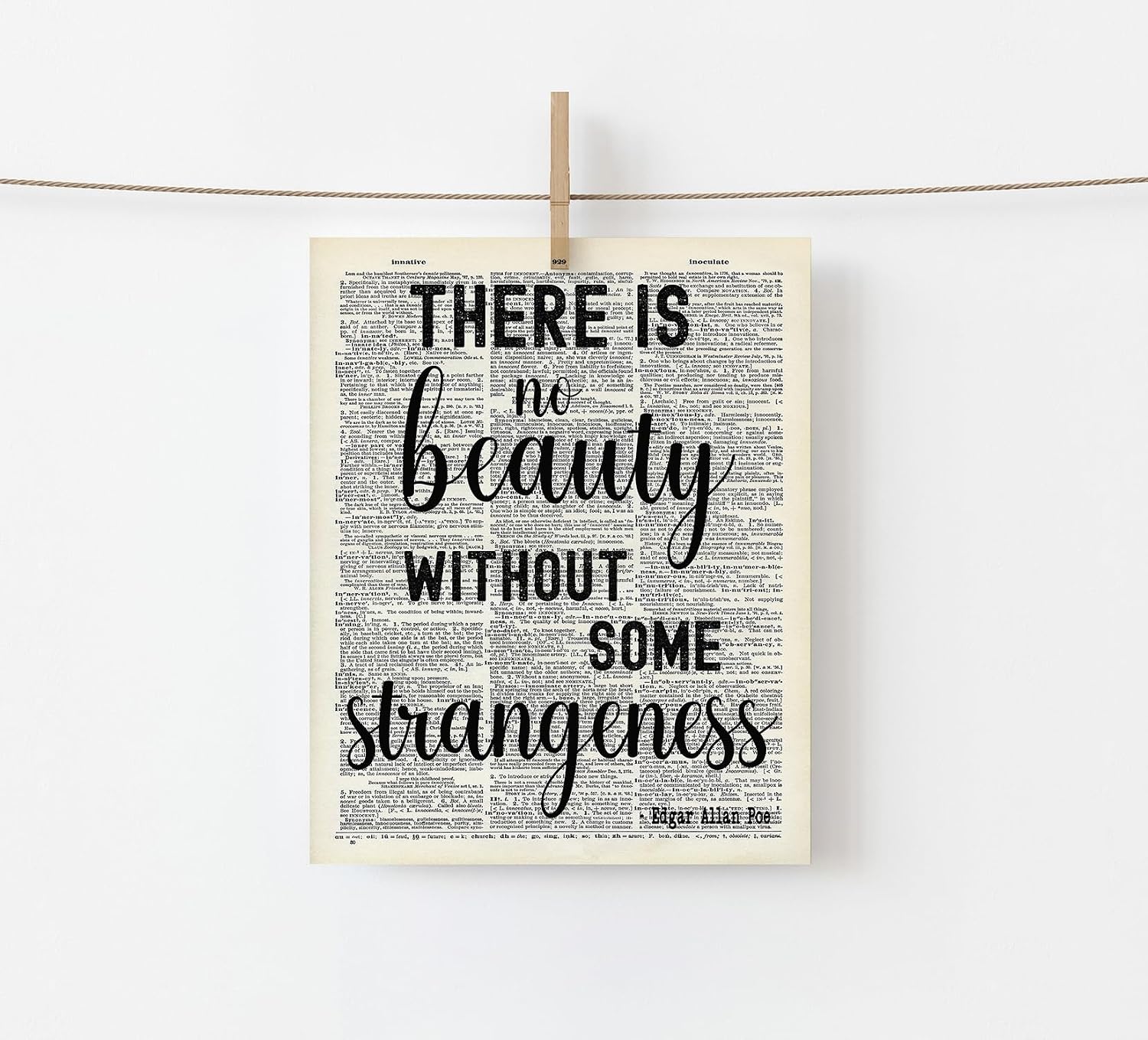 Thumbnail 2 de Edgar Allan Poe Quote Print, 8 x 10-Inch