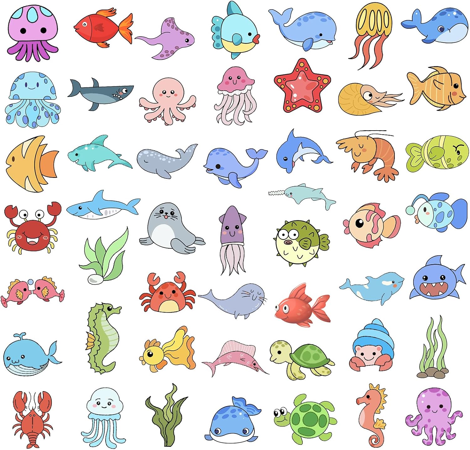 Thumbnail 6 de G2PLUS 100Pcs Ocean Animal Stickers for Children
