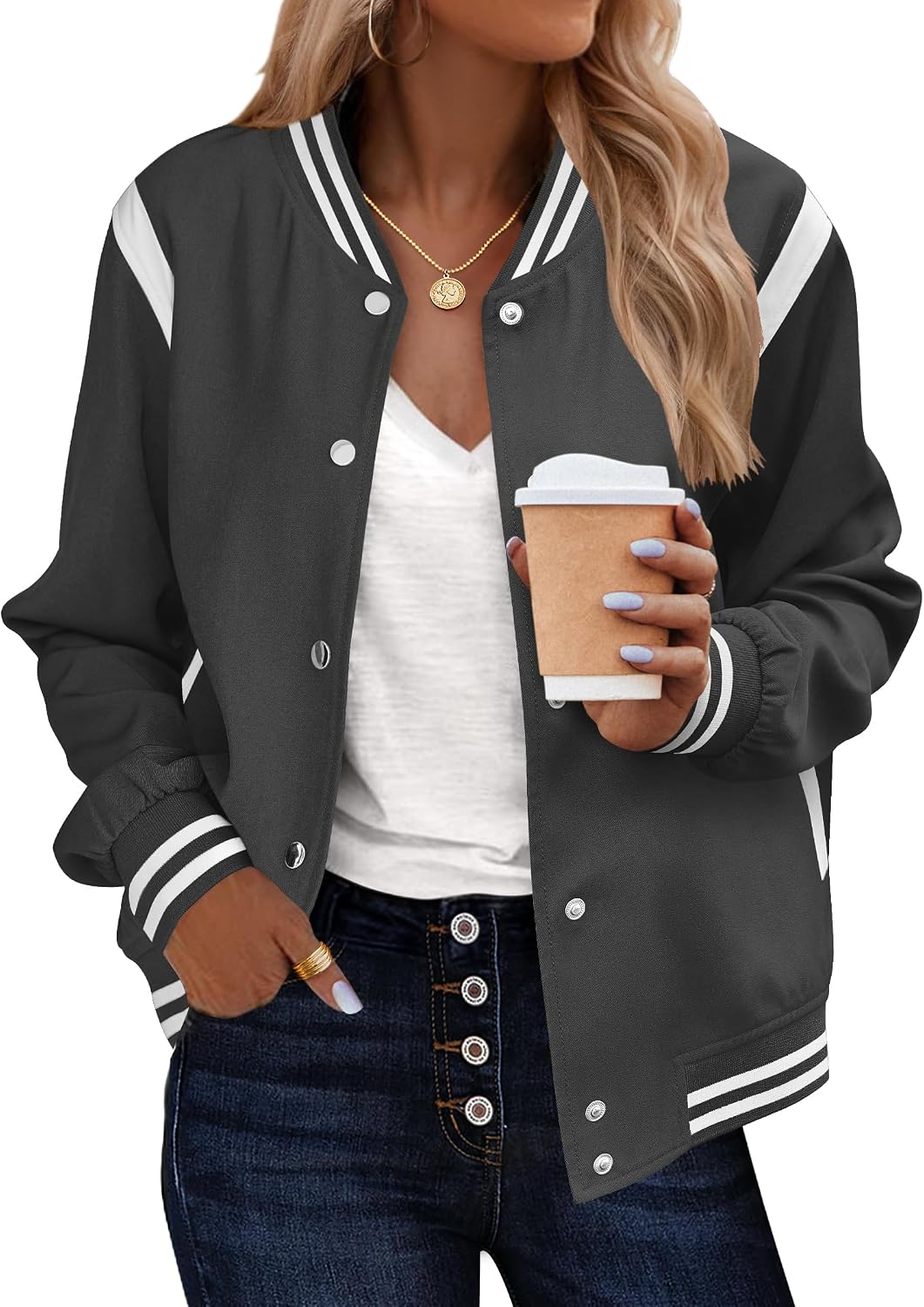 Thumbnail 6 de Zeagoo Bomber Jacket Women Lightweight 2026