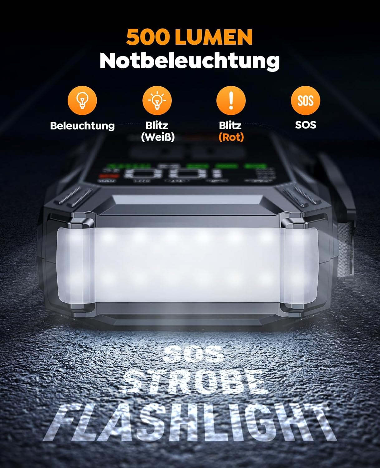 Detalle de YaberAuto Starthilfe Powerbank 23.800 mAh