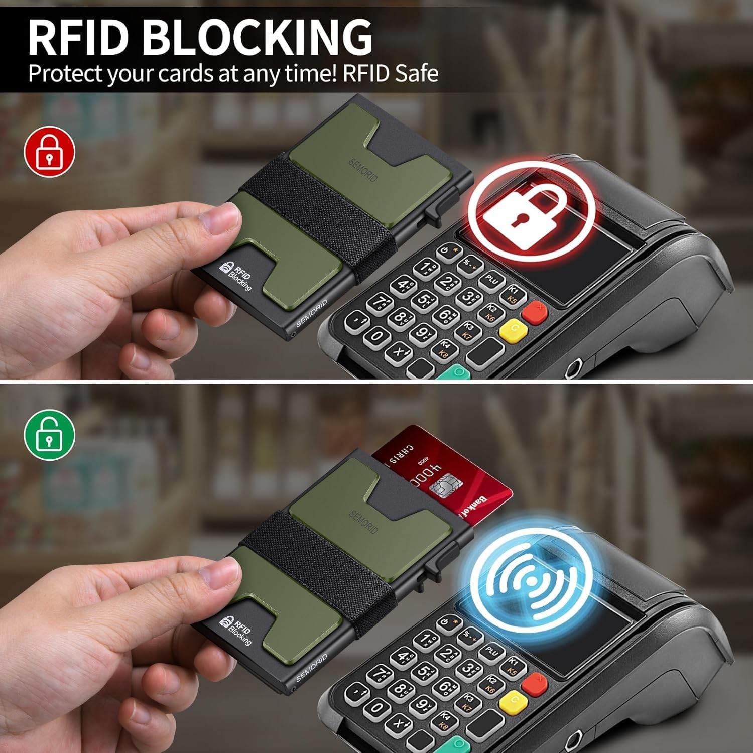 Thumbnail 4 de SEMORID Slim Wallet 12-card capacity ๐ผ