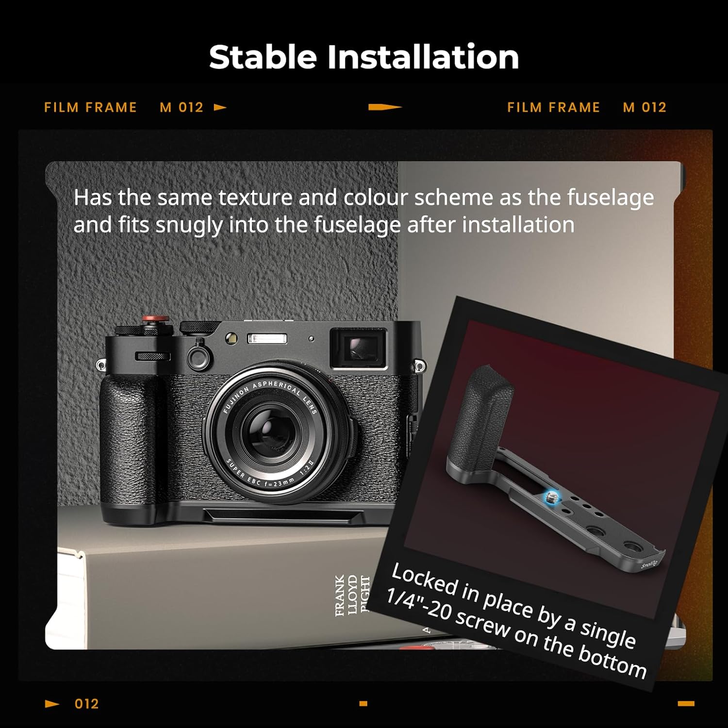 Thumbnail 2 de SMALLRIG X100VI L-Shape Grip 4556B: L-förmiger Handgriff für Fujifilm X100VI & X100V mit Arca-Schnellwechsel