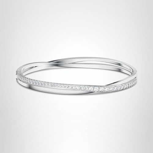 Thumbnail 8 de Swarovski Bracciale Rigido Twist Bianco – Placcato Rodio