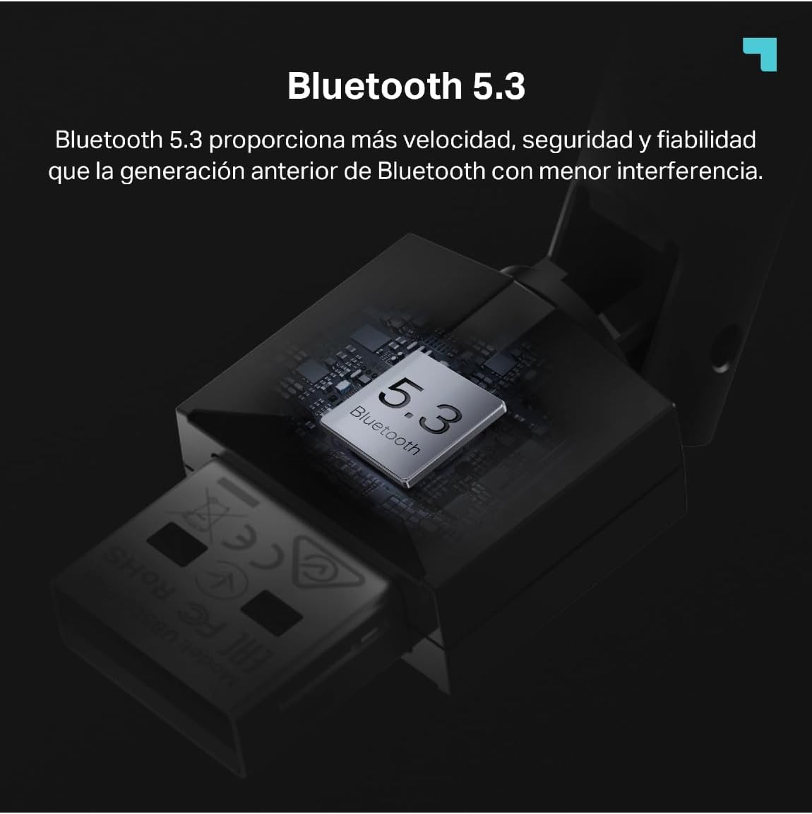 Detalle 1 de TP-Link UB500 Plus, Adaptador USB Bluetooth 5.3 para PC