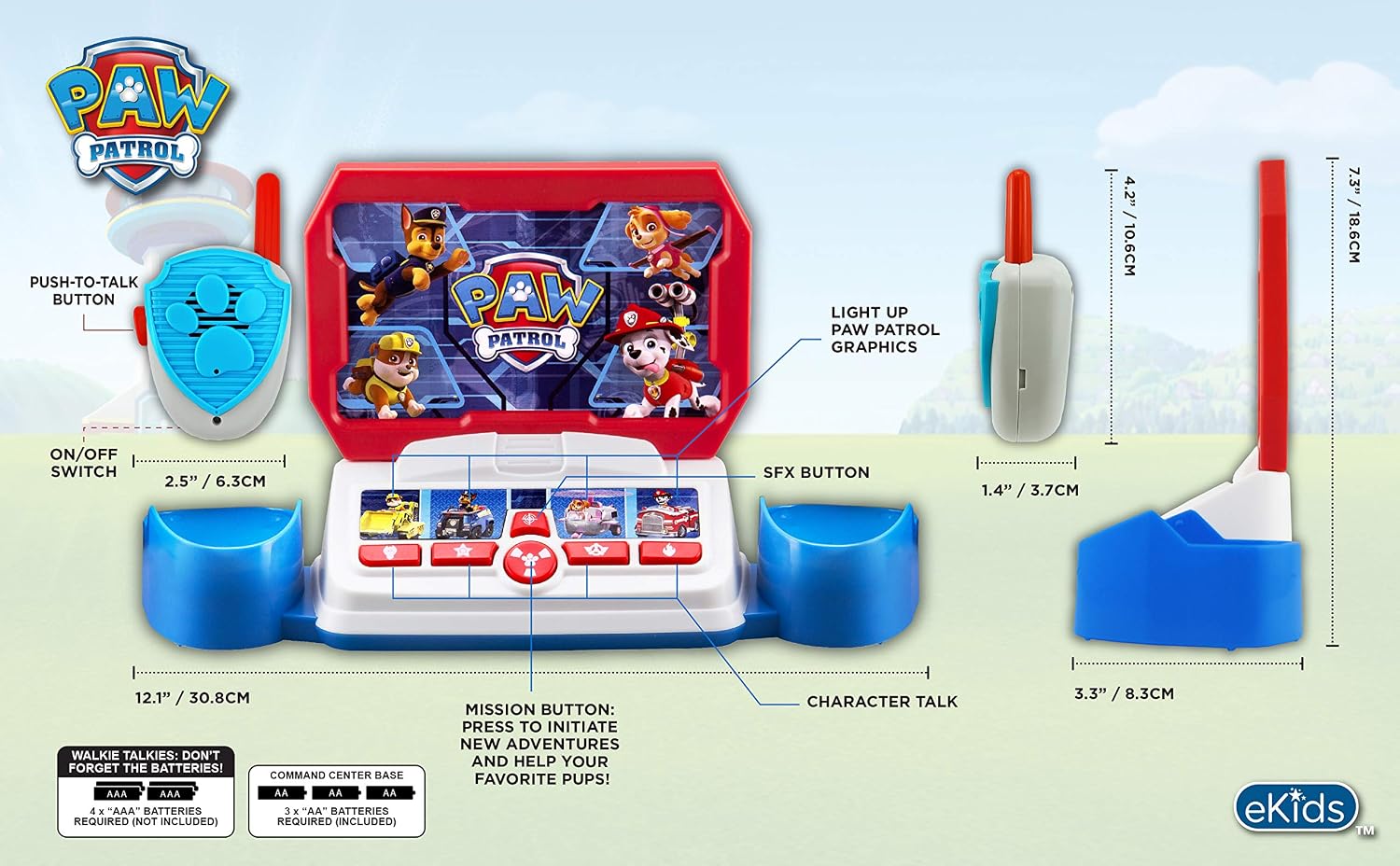 Detalle de Paw Patrol Kids' Walkie Talkies