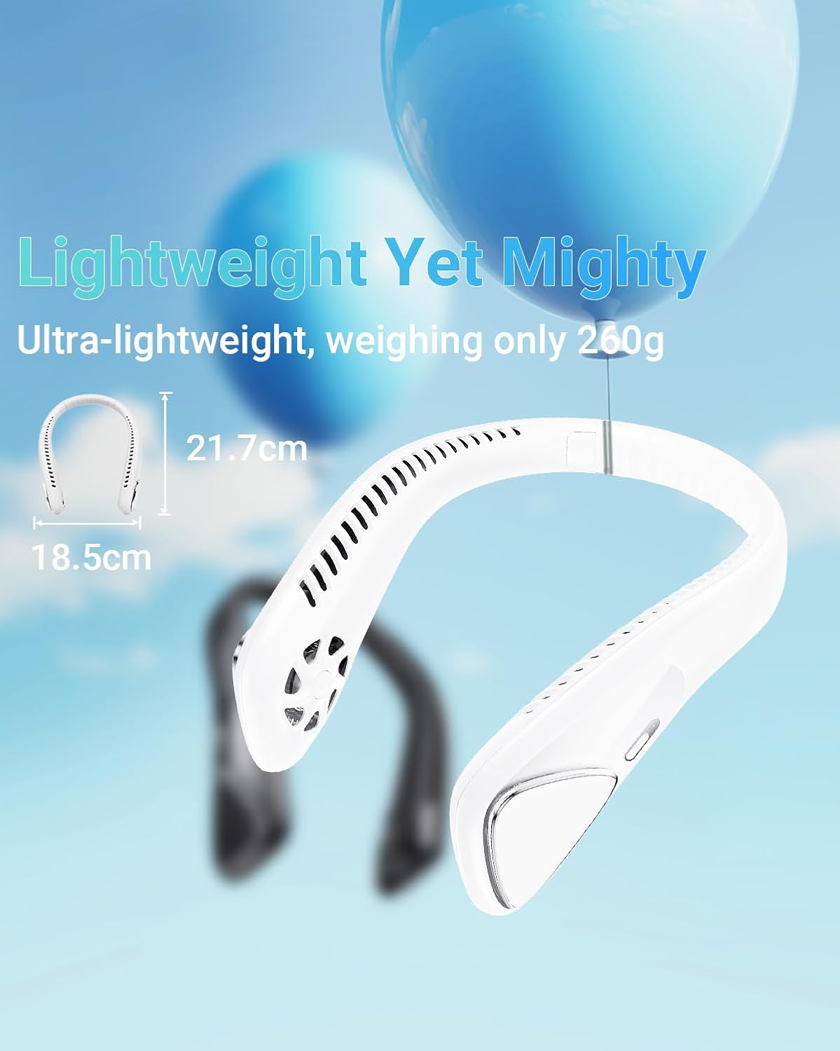Thumbnail 5 de Jialexin Bladeless Personal Neck Fan (6000mAh) – Quiet, Hands-Free Cooling for Outdoor Life