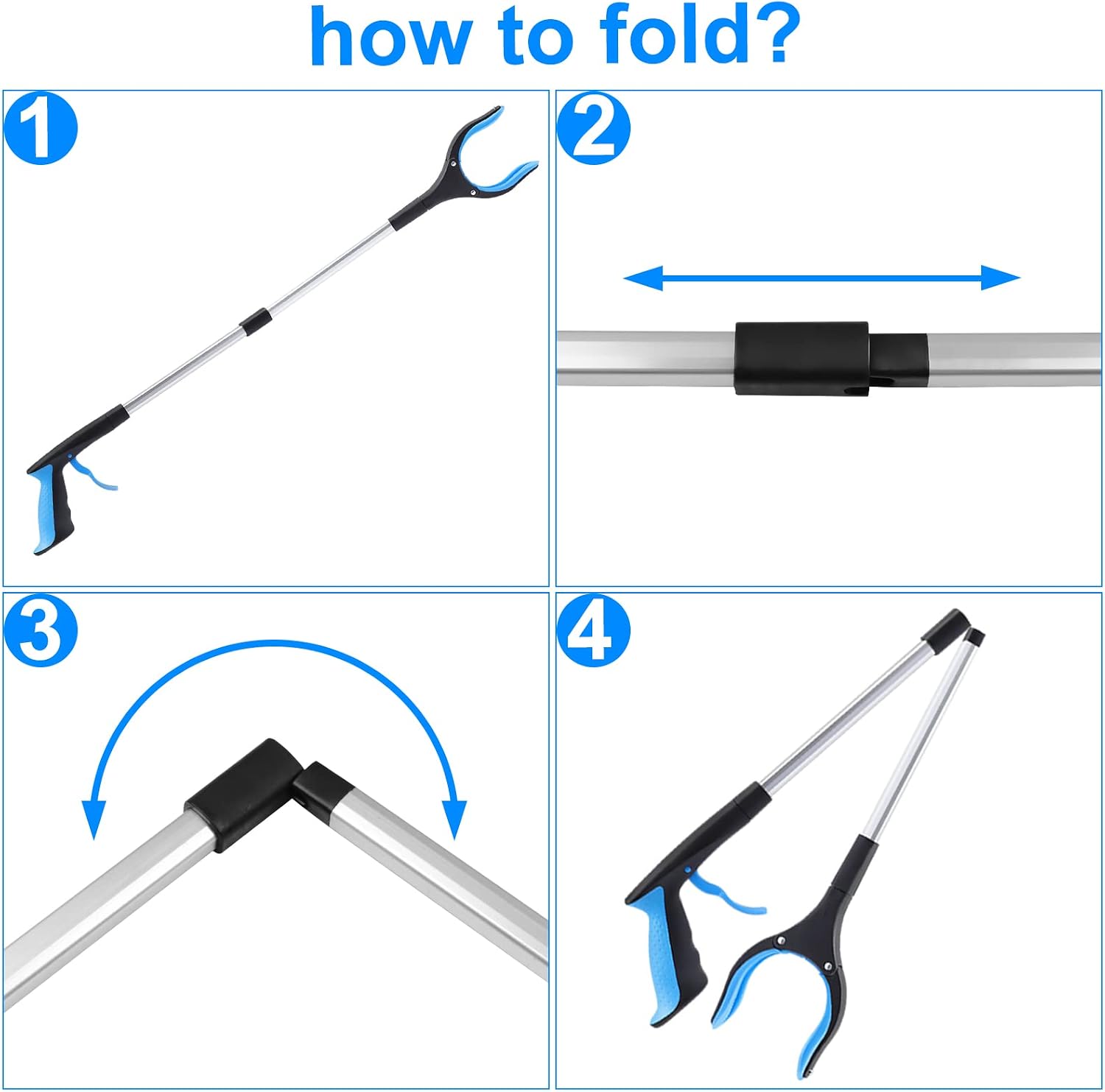Thumbnail 6 de OITUGG 2-Pack 83cm Litter Picker Set with Magnetic Tip and 360° Head – Reach Further, Grab Safely
