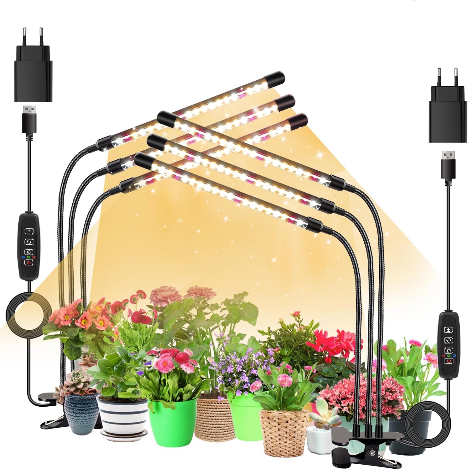Niello Niello 2Pack lampe LED horticole 3 têtes