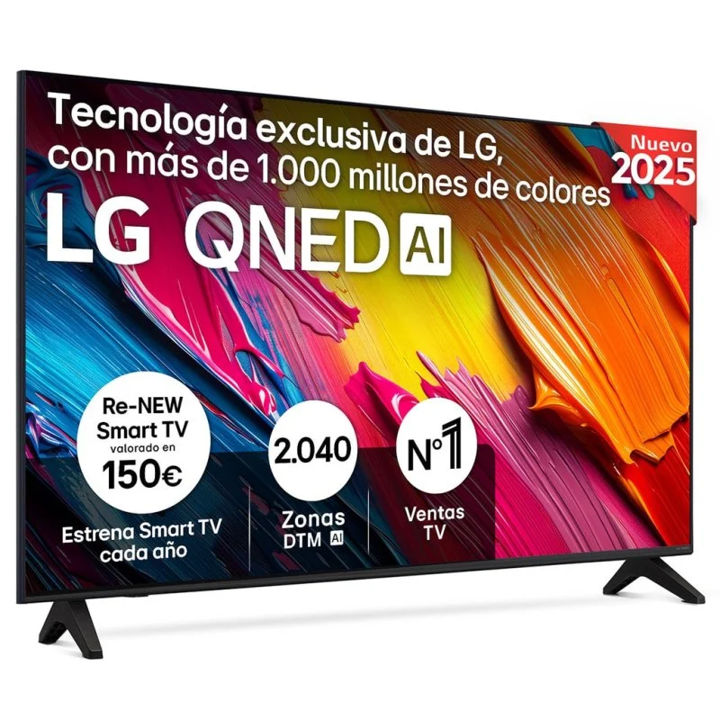 Detalle de LG QNED70A6A 55" 4K AI | TV QNED con WebOS 25, HDR10 y 60 Hz