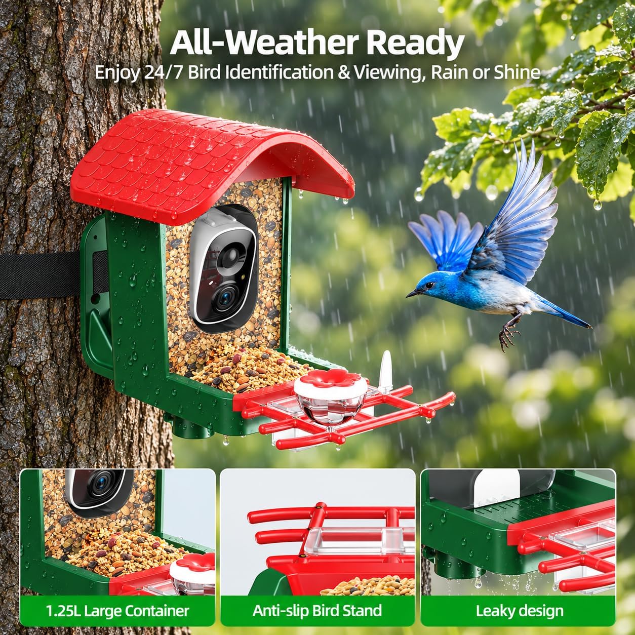 Thumbnail 4 de Cadrali Smart Bird Feeder, 3K HD