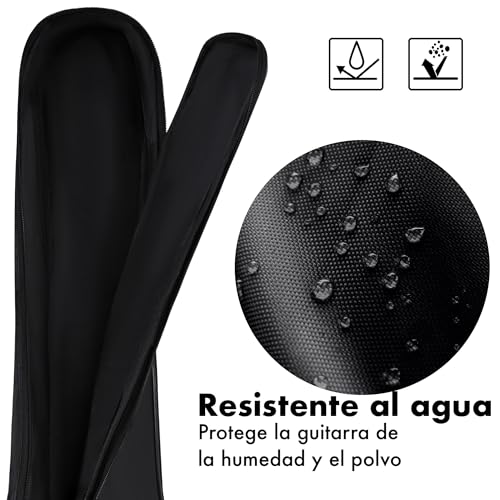 Detalle de Funda Guitarra Clásica y Española de T-LOVENDO.ES: acolchada, impermeable y forma mochila ergonómica