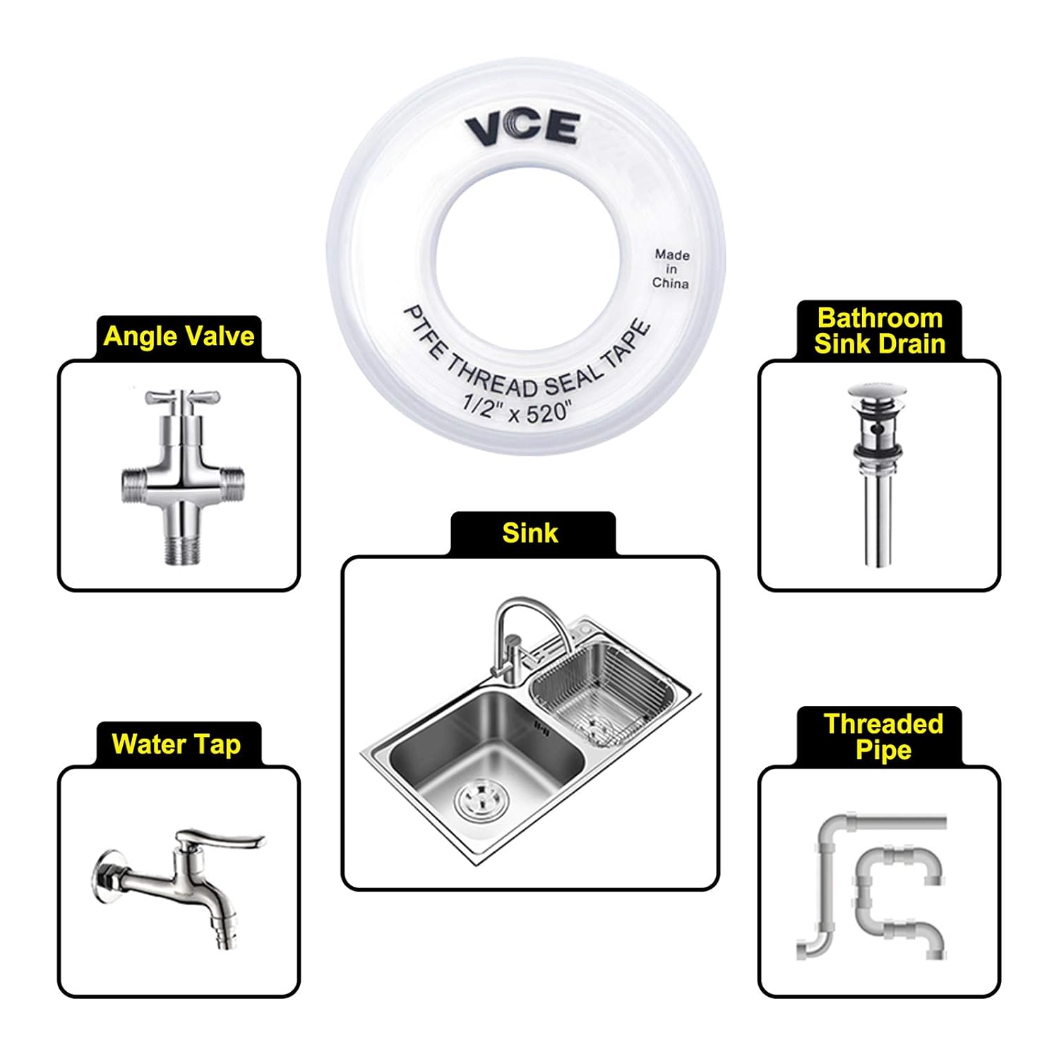 Detalle 2 de VCE Teflon Idraulico PTFE 12 mm