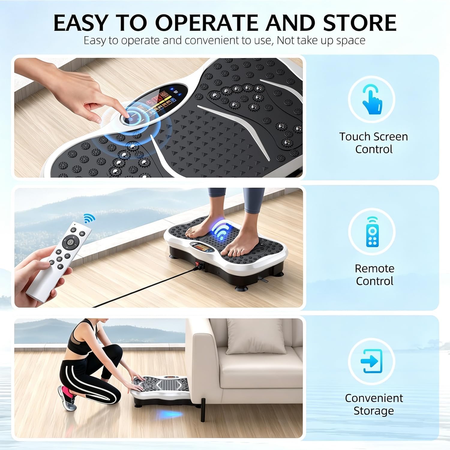 Detalle 2 de GMCXAX Vibration Plate Exercise Machine 330 lbs