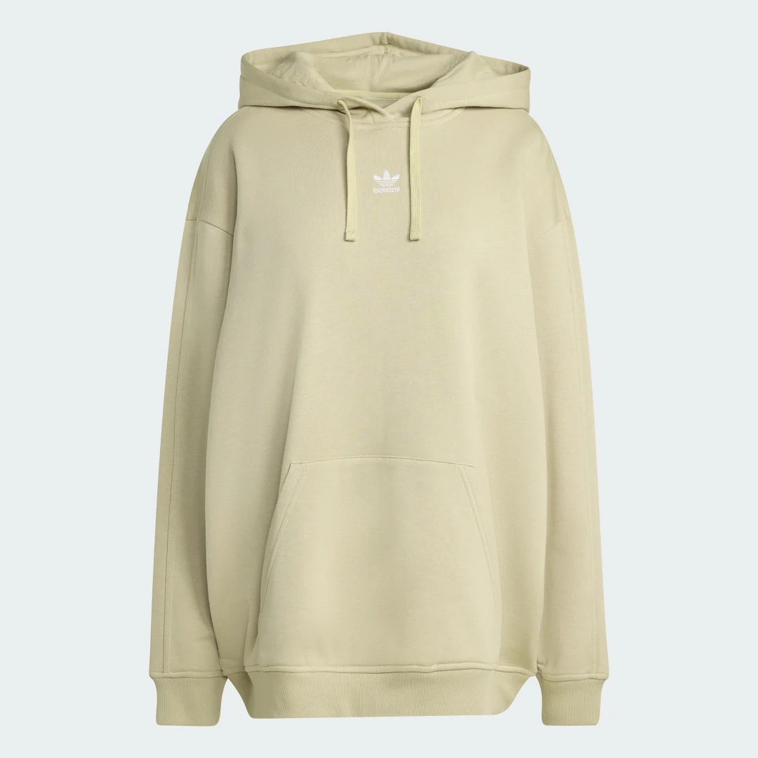 Detalle de Sudadera con capucha Essentials Oversized Fleece de Adidas – beige