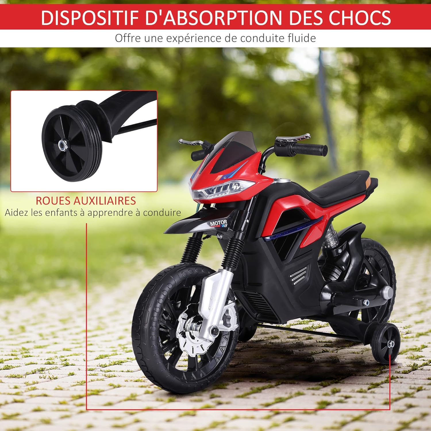 Thumbnail 5 de HOMCOM Moto électrique 25 W pour enfants