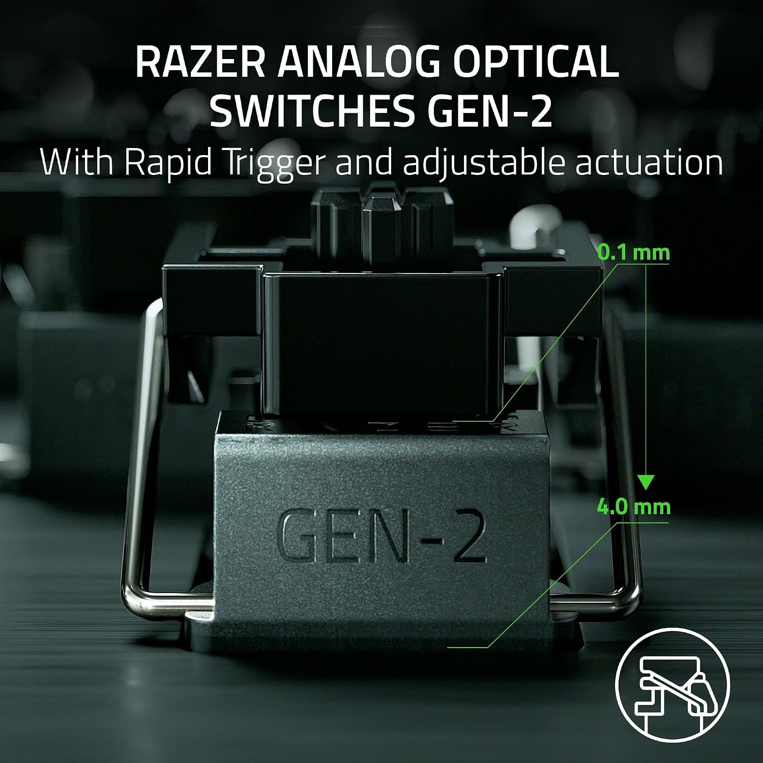 Detalle de Razer Huntsman V3 Pro Analog Optical Esports Keyboard (Gen-2) UK Layout, Black