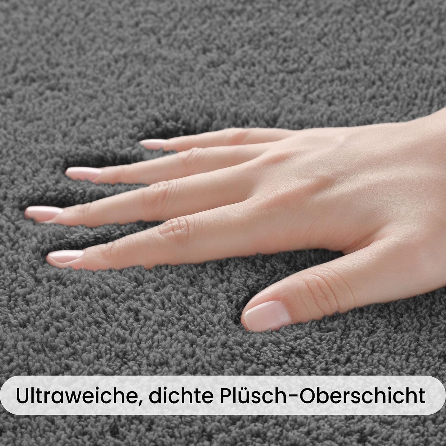 Detalle de Sour Lemon Teppich Wohnzimmer 200x300 – Flauschiger Kurzflor, waschbar, rutschfest