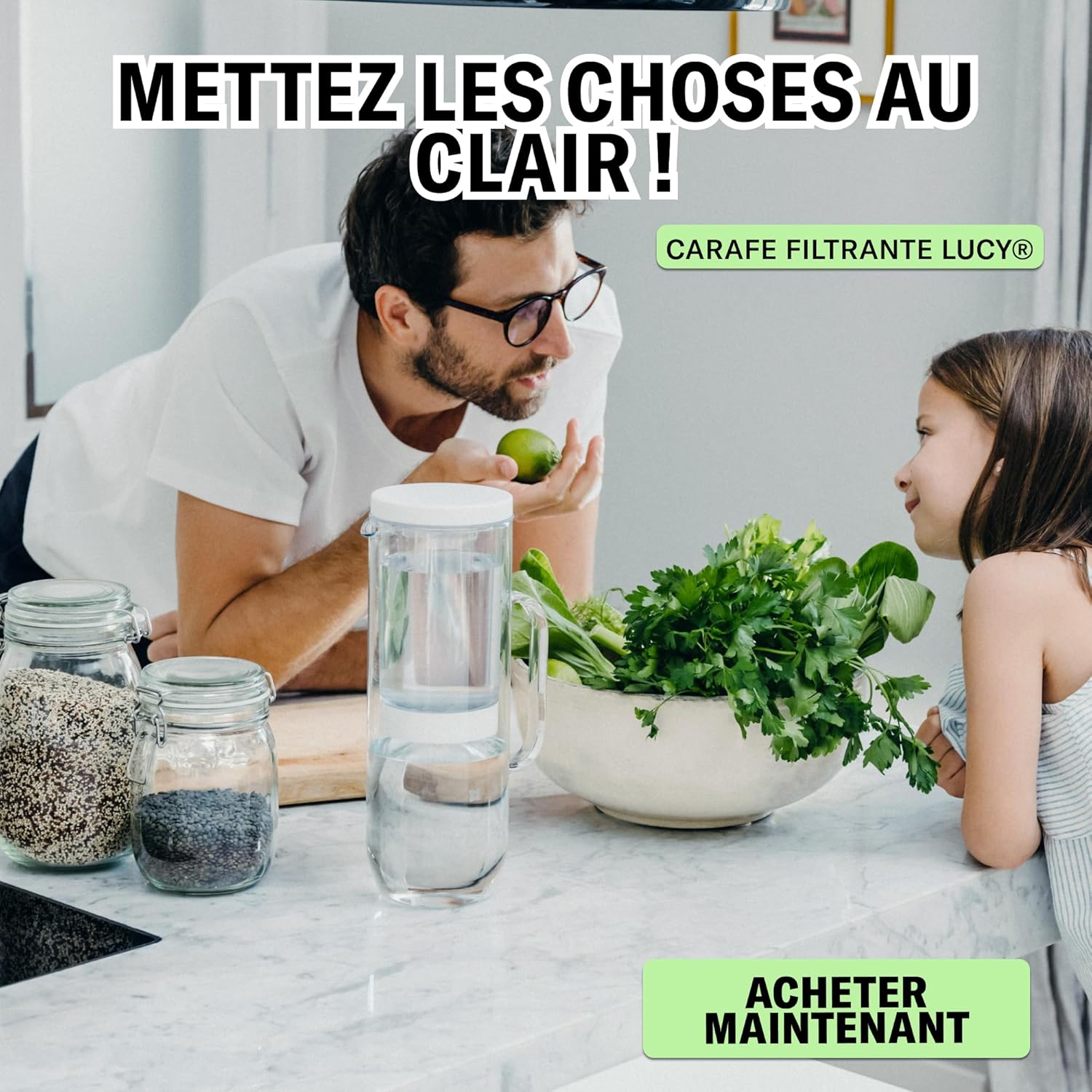 Thumbnail 3 de LUCY Filtre à Eau Clarity – Cartouche Filtrante à Charbon Actif, Pack de 3