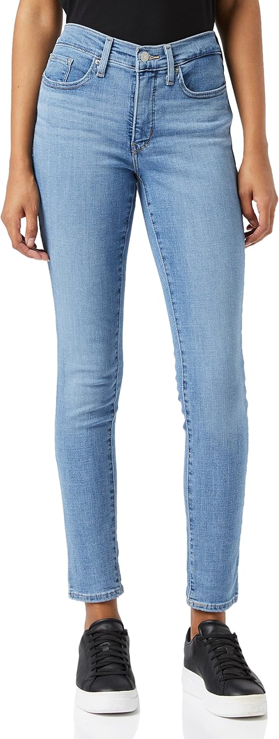 Detalle de Levi's Damen Jeans 311 Shaping Skinny – sanfte Passform mit schimmernder Silhouette