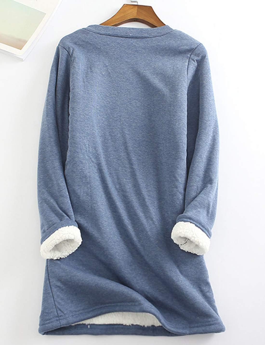 Detalle 2 de Yeokou Women Sherpa Fleece Sweatshirt