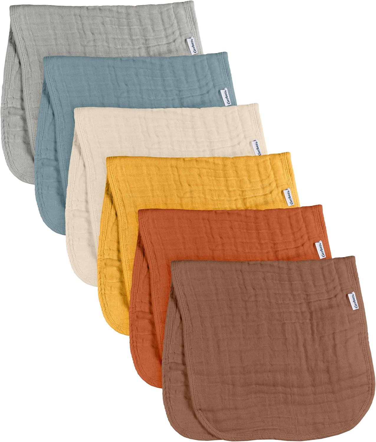 Detalle de Gerber Lot de 6 langes marron – taille unique