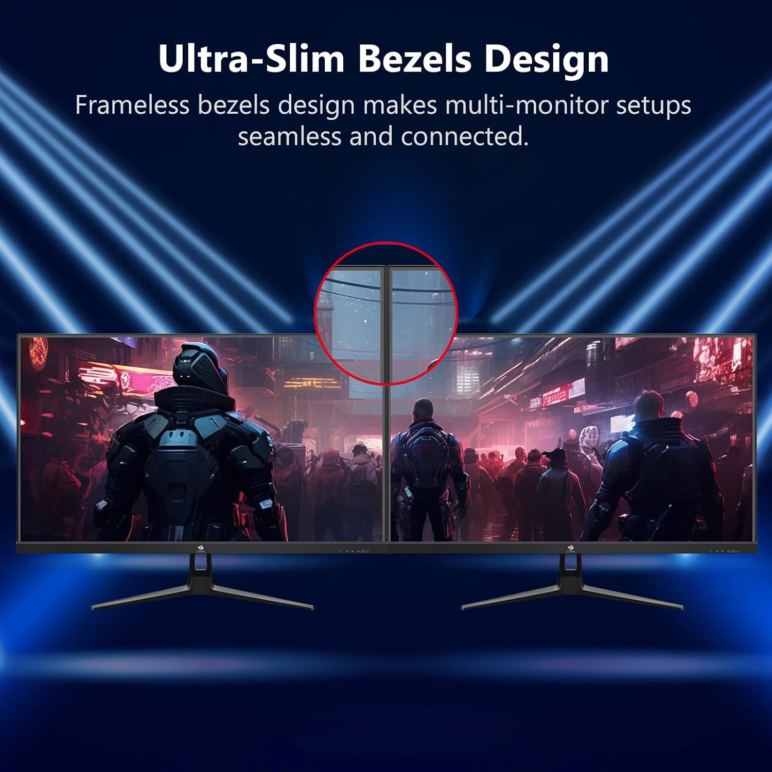 Detalle de Z-Edge 27 Inch Gaming Monitor (240Hz, 1ms, Full HD, IPS) with FreeSync, HDMI & DisplayPort, VESA — Black
