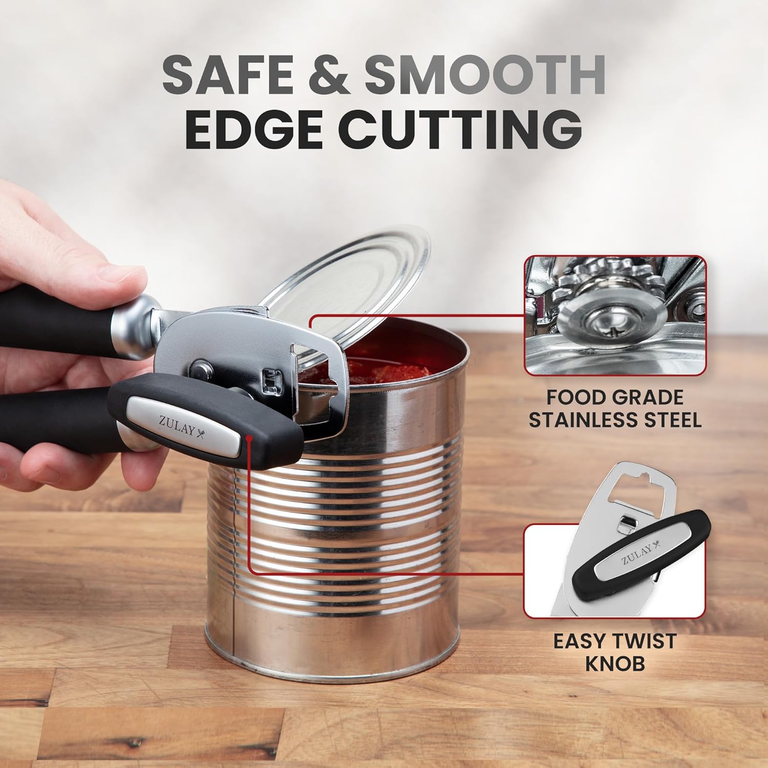 Thumbnail 5 de Zulay Kitchen Heavy Duty Can Opener with Bottle Opener 🍴