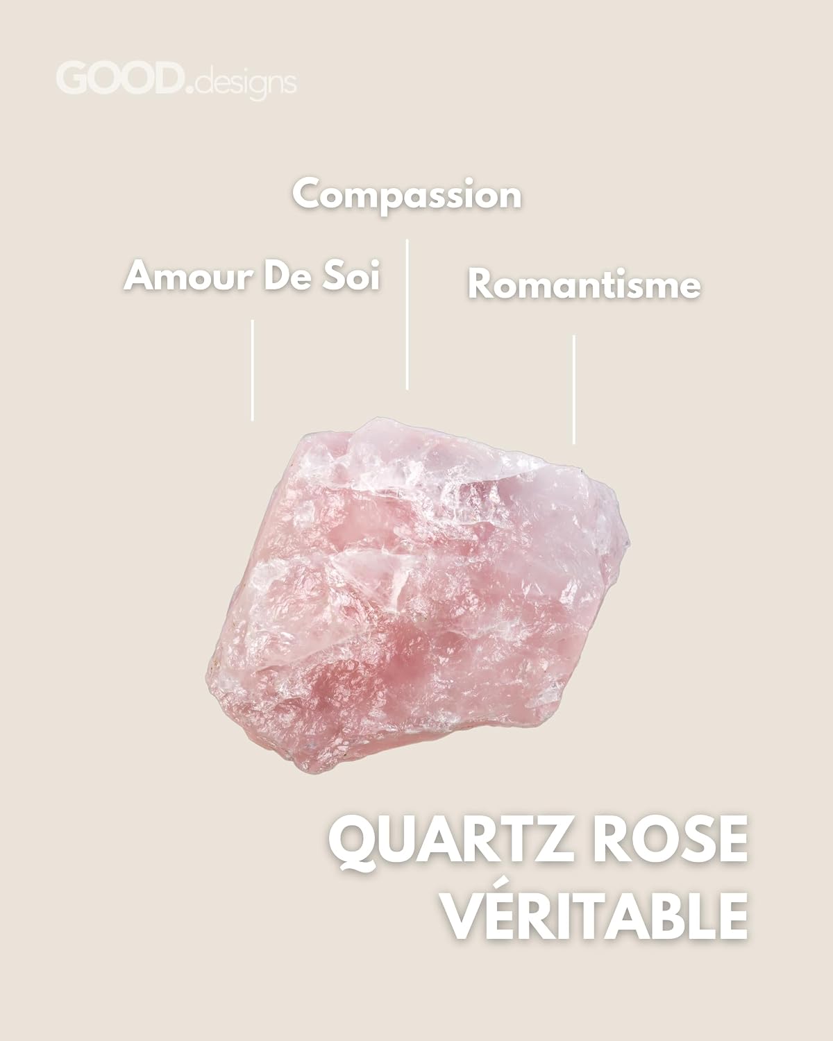 Detalle 2 de GD GOOD.designs EST. 2015 Bague anti-stress en perles de pierre naturelle (bague élastique ajustable 52 à 60)